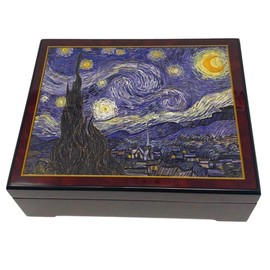 The San Francisco Music Box Company - Caja de música de La noche estrellada de Van Gogh