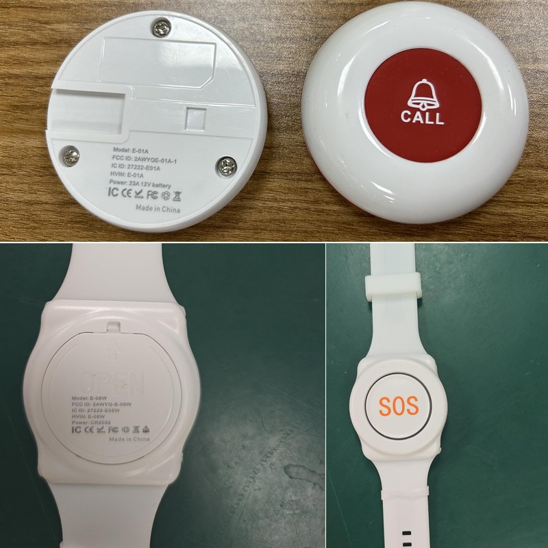 Daytech Caregiver Pager Wireless Call Button Elderly Nurse Alert System