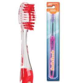 SmileGoods A385 Toothbrush, 38 Tuft, Soft Bristle, 72 Individually Packaged Premium Toothbrushes, Assorted Colors Bulk Pack of 72