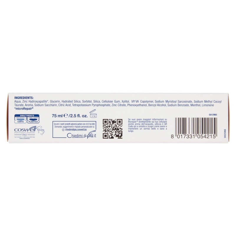 Biorepair Pro White Toothpaste 75ml
