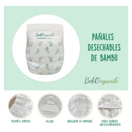 Pañales Desechables De Bambú Bebés Jumbo Etapa 6 Género Sin género Talla Extra extra grande (XXG)