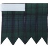 H HIGHLAND REDSTONE Kilt Flashes for Men's Accessory With Heavy Buckle Adjusters, Plain & Tartan Hose Flashes (Black Watch)