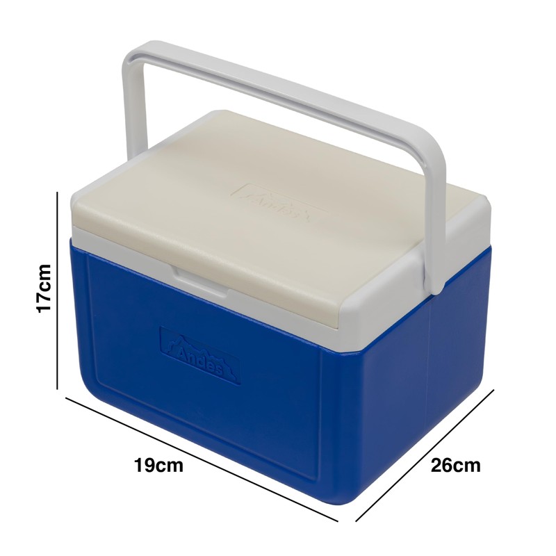 Andes 5L Cool Box for Food and Drinks, Fits 6