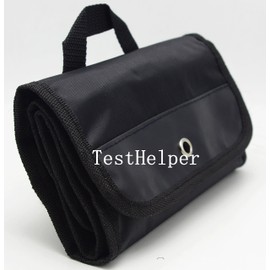 TestHelper Accessory Soft Carrying Case, Tool bag for Test Leads or Test Probes,Deluxe roll-up storage pouch
