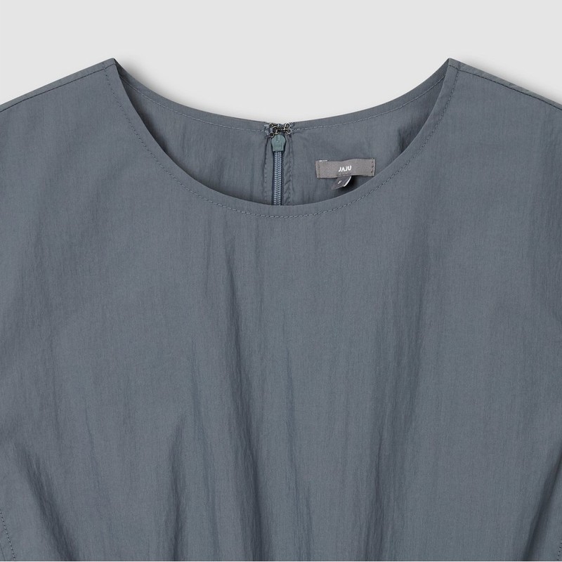 JAJU [JAJU] Women's Rustling String Dress_Blue Gray