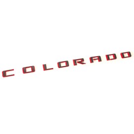 OEM 2023 Colorado Emblem 3D Letters Badge fits Replacement for 2019-2025 Colorado Genuine 84113503 85594766 (Redline)