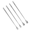 4Pcs 304 Stainless Steel Coffee Spoon Long Handle Coffee Spoon