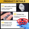 300pcs Tattoo Ink Caps Cups with 2 Red Cups Holders-Base