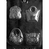 Grandmama's Goodies D090 4 Purses Chocolate Candy Soap Mold with Exclusive Molding Instructions
