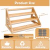 Rasydyn Bamboo Spice Rack: Large Spice Shelf for Kitchen Countertop