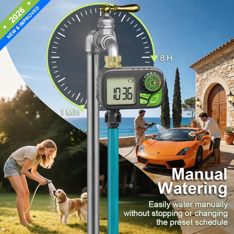 Sprinkler Timer, Digital Water Hose Timer Irrigation Controller