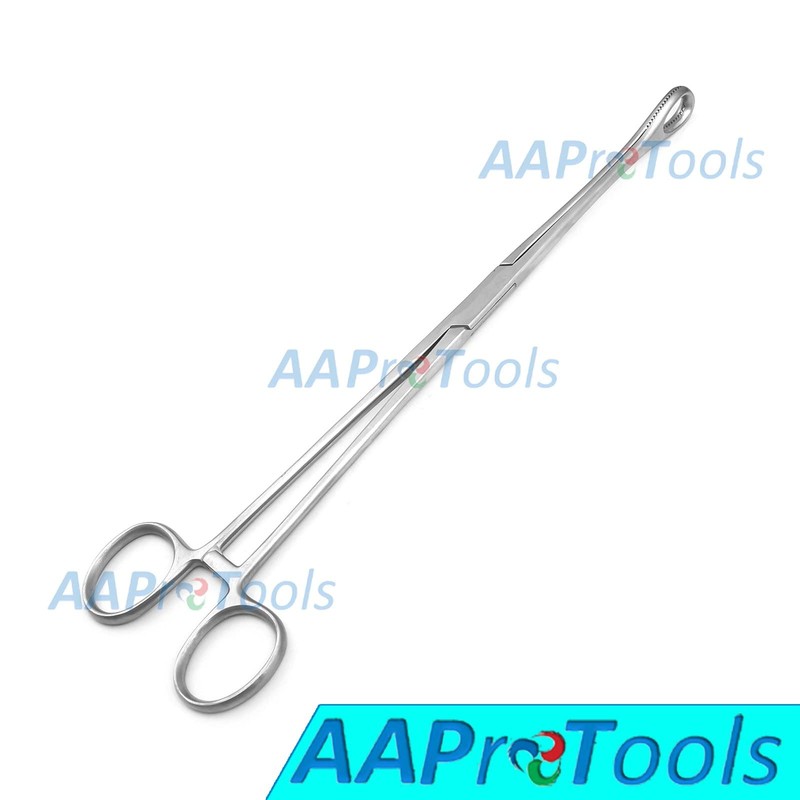 AAPROTOOLS FOERSTER Sponge Forceps 9.5" Straight Serrated Holding Veterinary Instruments