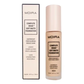 Base De Maquillaje Moira Cosmetics Soft Matte Foundation Tono 200W