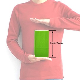 KEYYOOMY Small Green Paper Bags Green Party Goodie Bags Party Favor Bag Paper Lunch Bag (100 CT, 4.7x2.4x8.7 In)