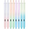 Archic Silent-Press Retractable Ballpoint Black Gel Ink Pens 0.5mm Gradient