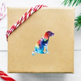 Watercolor Dog Vinyl Stickers for Kids Teens Beagle Dog Silhouette Car Stickers Outdoor Vinyl Sticker Decals for Windows, Bumpers, Laptops or Crafts 5"