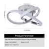 GEADI Modern LED Ceiling Light Fixtures, 20W Chrome Chandelier Lighting,