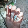 Daydream.Gemstone Marble Unique Emotional Nail - Egg Coffin / 데이드림.