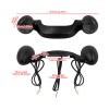HDBUBALUS Matte Black Rear Turn Signal LED Light Smoke Lens