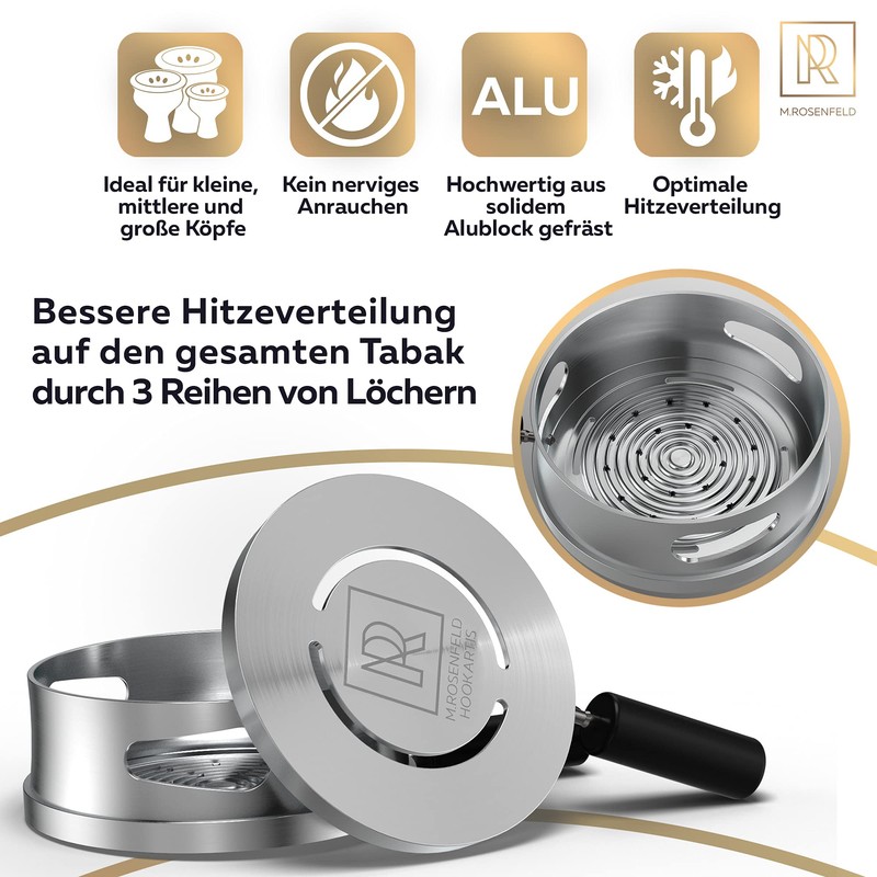 M. Rosenfeld HMD Hookartis Smokebox, Silver, large