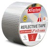 XFasten Reflective Tape, White and Silver, 2 Inches by 5