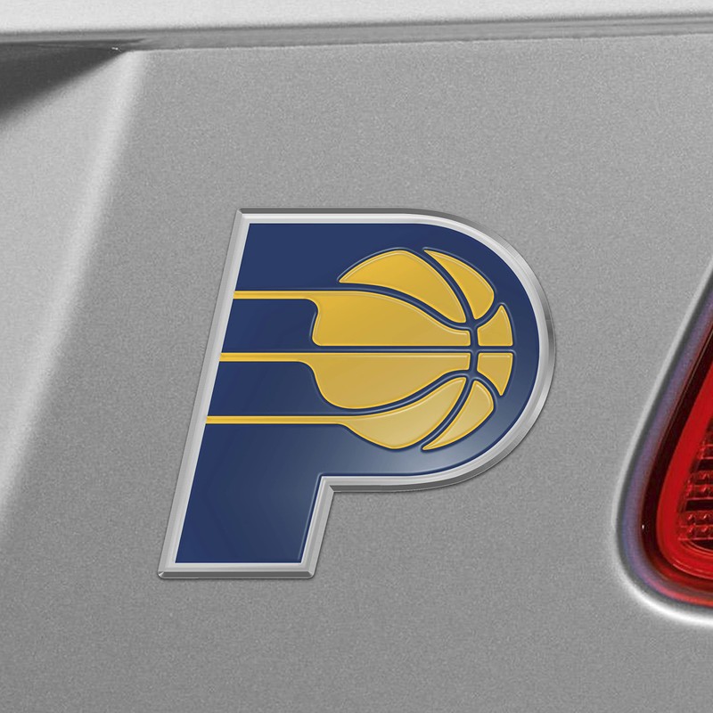 Fanmats 60432: Indiana Pacers Heavy Duty Aluminum Embossed Color Emblem