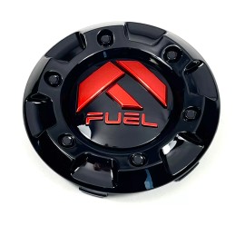 Fuel Gloss Black Center Hub Cap Snap-In Closed-End 1001-58CEN-GBQ 4-1/4"OD 1/4"H