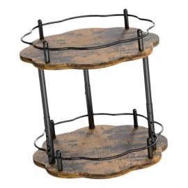 Plato Giratorio De Madera Para Cocina, Almacenamiento Flor