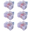 6pcs DZ47‑63 2P 6‑63A Transparent MCB Mini Circuit Breaker Air