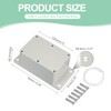PATIKIL 6.38 Inch Junction Box, Electrical Enclosure Box ABS Plastic