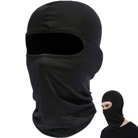 YRAPOCALB Balaclava Lycra Fabrics Ski Face Mask，Windproof, dustproof and Sunscreen. Outdoor Travel, Cycling Cap，Men/Women（Black）