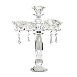 Amlong Crystal 5-Arm Crystal Candelabra