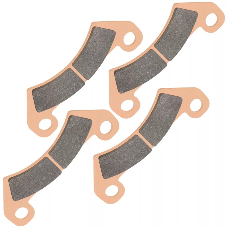 Caltric 2 Set of Front Brake Pads for John Deere