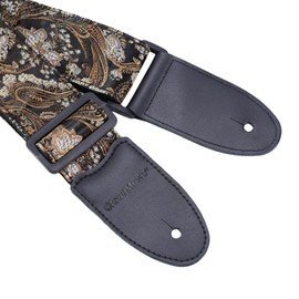 CLOUDMSUSIC Guitar Strap Acoustic Classical Bass Electric 2" Wide Strap With Jacquard Embroider Pattern For Adult Kids(Floral Vintage)