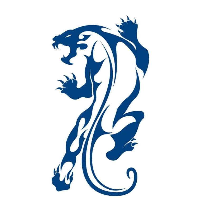 GZ140 151 Temporary Tiger Tattoo, Panther Semi-Permanent Tattoo, Tribal Tattoo,