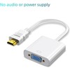 HDMI to VGA, Gold-Plated HDMI to VGA Adapter (Male to