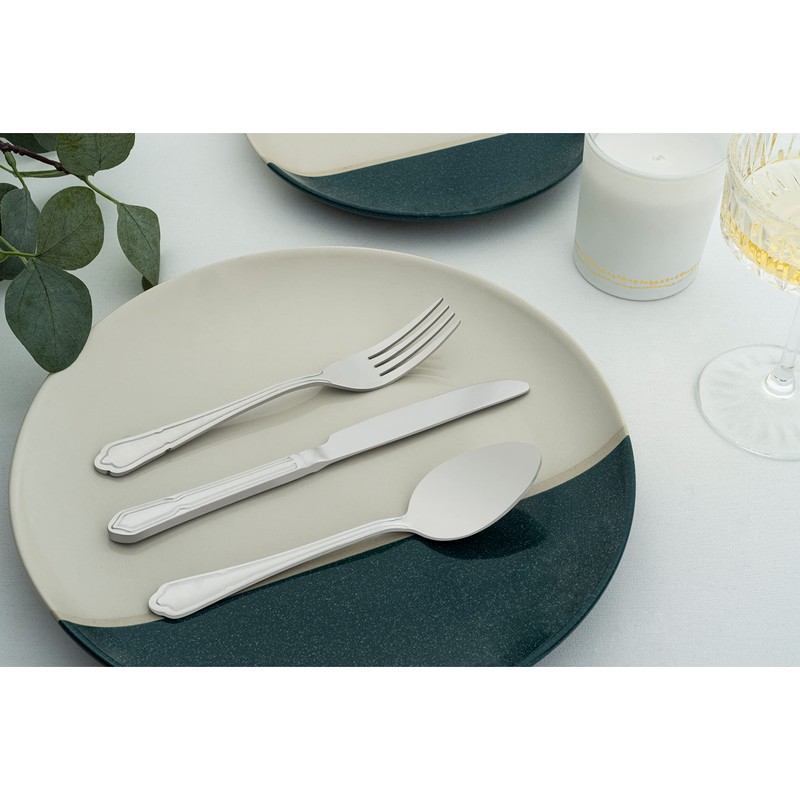 Grunwerg Durbarry Dessert Forks DFDBR, 18/0 Stainless Steel, Set of