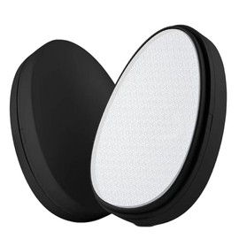 2 PCS Foot Pumice Stone Callus Remover with Cover, Gentle Exfoliating Nano Glass Foot File & Pedicure Tool for Dead Skin, Hard & Cracked Heels, Portable Egg Shape Pedi Scrubber for Smooth Feet (Black)