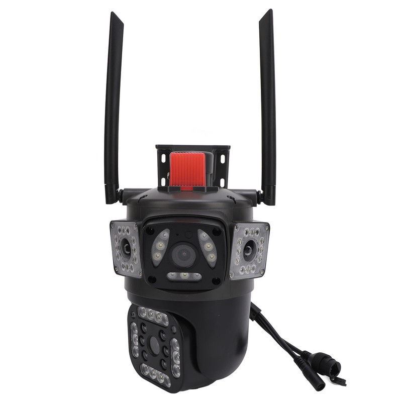Triple Lens Security Camera 8MP 4K Full Color Night Vision