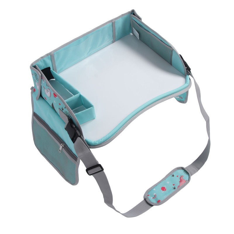 Kids Travel Tray Erasable Drawing Board Organization Pockets Activity Essentials