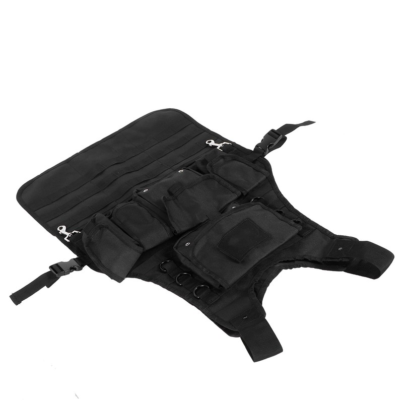 Tool Apron BBQ Barbecue Grill Apron with Pocket Adjustable Side