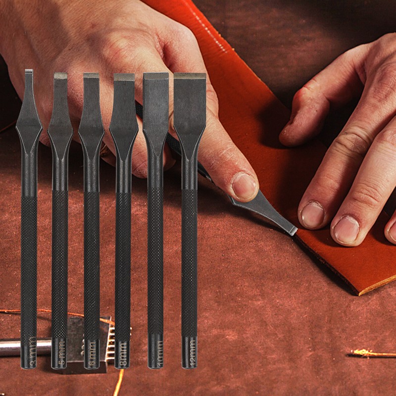 Prong Chisel Slot Punch DIY Cutter Portable Leather Cutting Tool