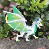 Doyomtoy Ice Dragon Figurine, Green Ice Dragon Toys, Miniature Dragon