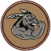PATCHTOWN Tough Donkey Patrol Patch - 2" Diameter Round Embroidered