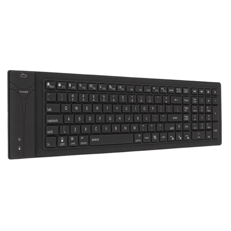 Foldable Silicone Keyboard 108 Keys Waterproof Full Sealing Design Mute