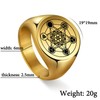 UNIFT Metatron’s Cube Ring for Men Women Stainless Steel Angel