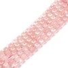 Cuarzo rosa de 8 mm con piedras preciosas naturales facetadas,