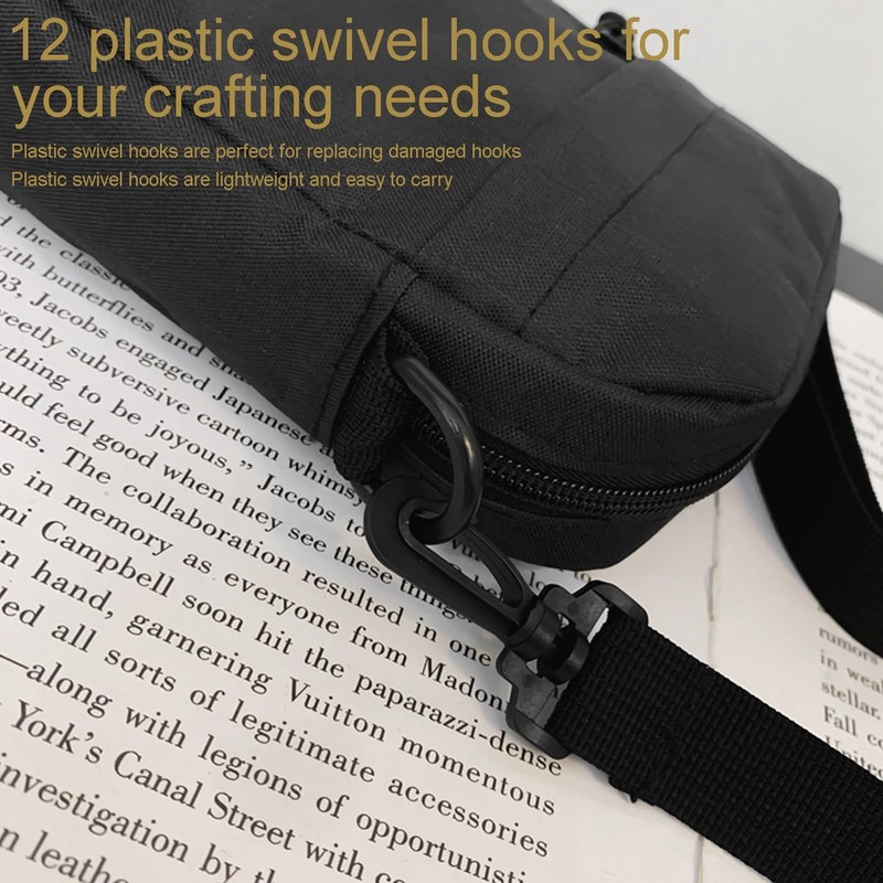10pcs Plastic Swivel Snap Hooks Hardware Side Release Buckle Paracord