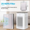 4 Pack Replacement Filter Compatible with MA-25 Air Purifier S1/W1/B1,