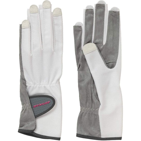 DUNLOP TGG0117W Tennis Gloves, Two-Handed Set, White (003), S